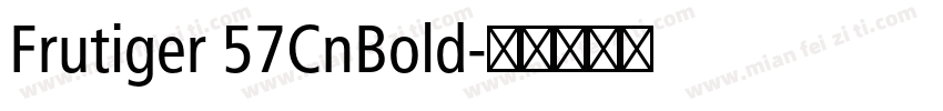 Frutiger 57CnBold字体转换